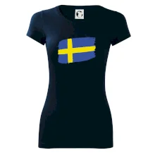 Švédsko vlajka štetkou