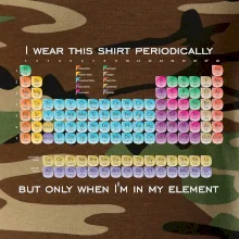 I wear this shirt periodically but only when I'm in my element