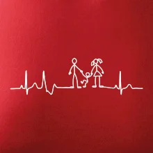 EKG rodina a jedno dieťa