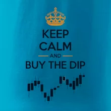 Keep Calm and Buy the Dip - koruna a graf