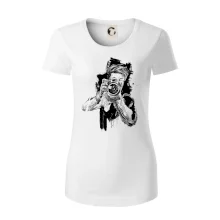 Fotograf kreslený ceruzkou Fotograf kreslený ceruzkou