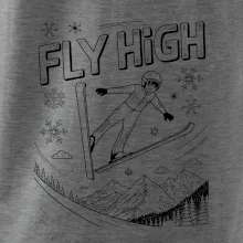 Čiernobiely skokan fly high