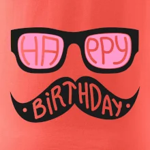 Mustache narozeniny - okuliare