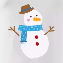 Snehuliak so šálom