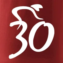 Cyklista oslavuje tridsiatku (30)