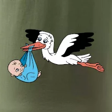 Bocian a bábätko - chlapec (Hana-creative)