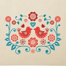 folklór - dva červené vtáčiky