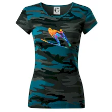 Skokan na lyžiach splash