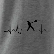 EKG hod kladivom muž