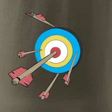 Šípy vo farebnom terči