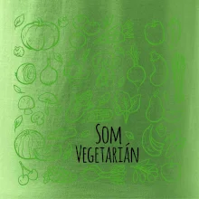 Som vegetarián - zelenina vo štvorci