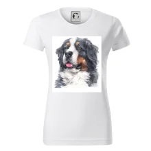 Bernský salašnícky pes -  hlava vodová farba