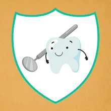 Zúbok na prsníku - zrkadlo