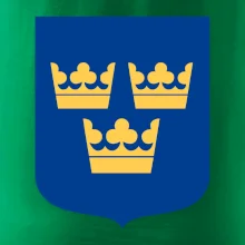 Švédsky znak tri korunky na prsník