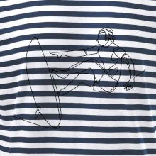 Surfer na vlne jedným ťahom Surfer na vlne jedným ťahom