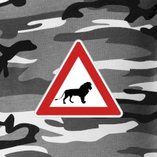 Dopravná značka - Pozor lev