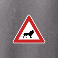 Dopravná značka - Pozor lev