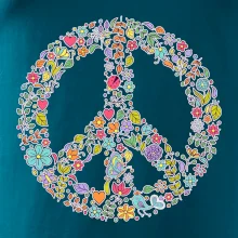 Peace symbol lístočky