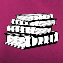 Knihy čiernobiele na sebe