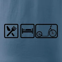 Eat sleep kolobežka veľké a malé koleso Eat sleep kolobežka veľké a malé koleso