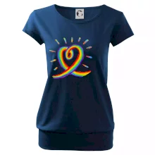 Srdce pride dúha kreslená