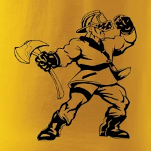 Hasič stojaci - nápis hasiči - Veľký nápis na chrbte