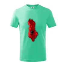 Mapa Albánsko reliéf hôr