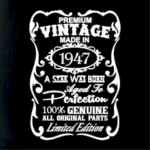 Vintage Etiketa - 1947