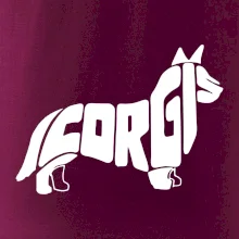 Corgi - nápis v tele