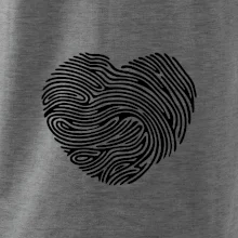 Odtlačok prsta srdce