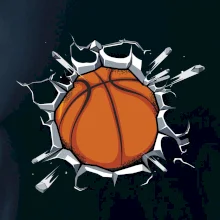 Basketbal lopta v triku