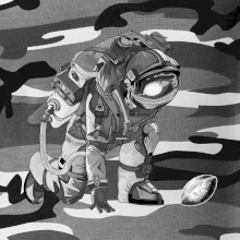 Americký futbal astronaut