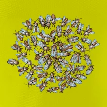 Včelia rodinka kruh (Pecka Design)