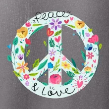 Peace and love symbol