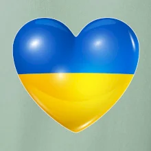 Ukrajina srdce vlajka