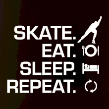 Eat sleep skate - ľadové korčuľovanie