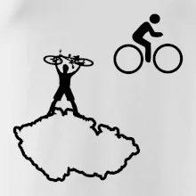 Mapa ČR + kolo na prsu
