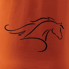 Kôň - bežiaci silueta hlavy