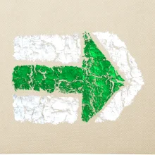 Párová turistická značka zelená