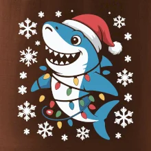 Vánoční žralok a vločky