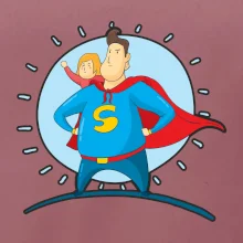 Táta superman - dievča