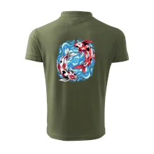 Yin & Yang Koi kapor - červený