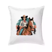 Cowgirl vintage na koni