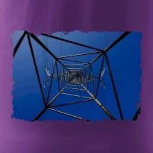 Stožiar vysokého napätia zospodu