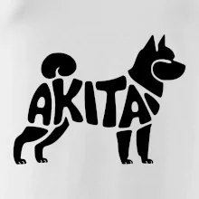 Akita Inu - Nápis v tele