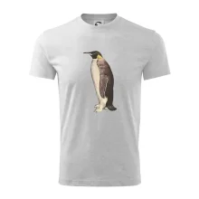 Tučniak kreslený vodovými farbami