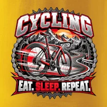 Bicykel medzi horami eat sleep repeat