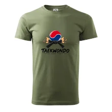 Taekwondo pás a rozlomená deska eat sleep repeat