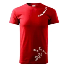 Handball nápis šikmo