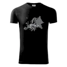 Mapa Európy - srdce v Ukrajine